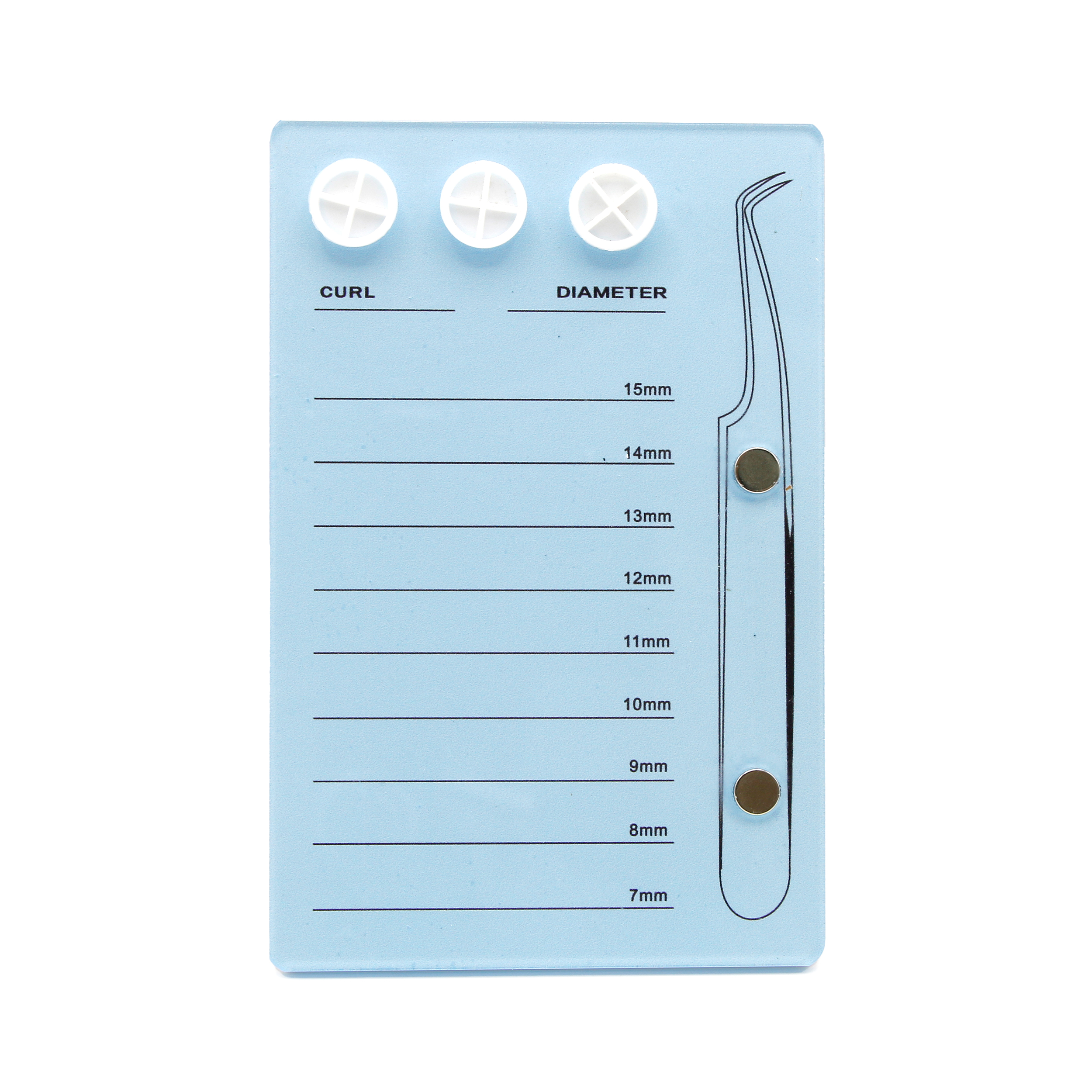 22185-1 Paleta pentru extensii gene cu magnet pentru penseta, blue - imagine 1