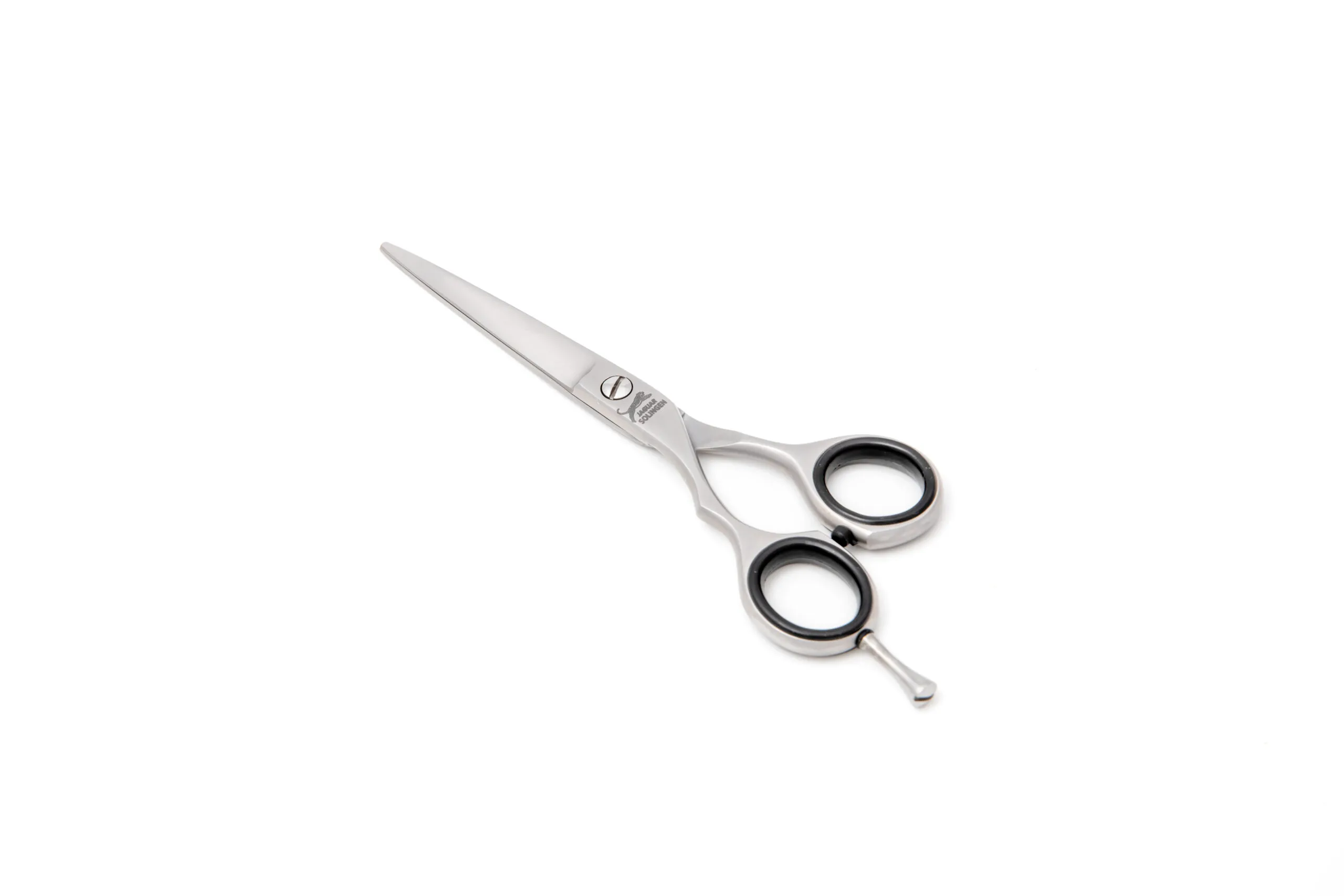 Foarfeca de Tuns Profesionala Jaguar CJ4 Silver Line Satin Plus 5,5inch, Mana Stanga Foarfeca de Tuns Profesionala Jaguar CJ4 Silver Line Satin Plus 5,5inch, Mana Stanga - imagine 1