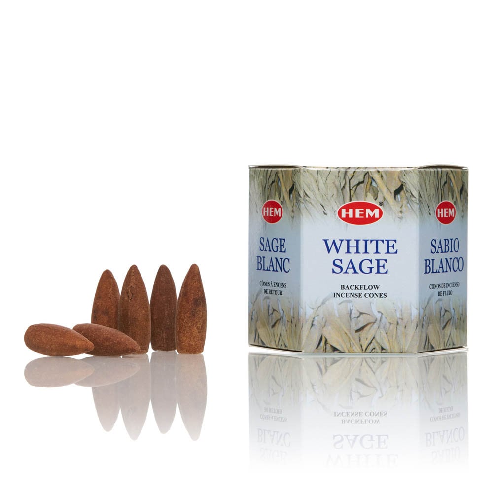 conuri-parfumate-backflow-white-sage-hem-40buc~3550 Conuri parfumate backflow White Sage HEM 40buc - imagine 1